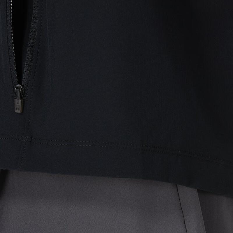 Under Armour Letter Print Fitness Training Hoodie Jacket Men Black 1377486-002