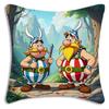 Federe Cuscino Carine Asterix E O-Obelix Cartone Animato Divano Decorativo Casa Stampa Double-sided Peluche Corto Federa Cuscino Carina