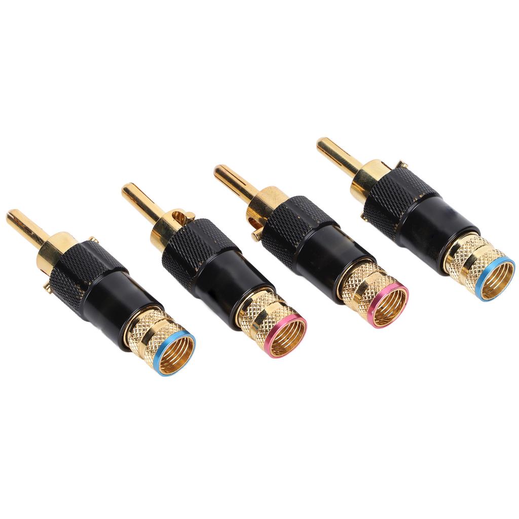 Preffair BA1410 Banana Plugs 24K Gold Plated HIFI Banana Speaker Plug for Audio and Video Receiver and Sound Systems