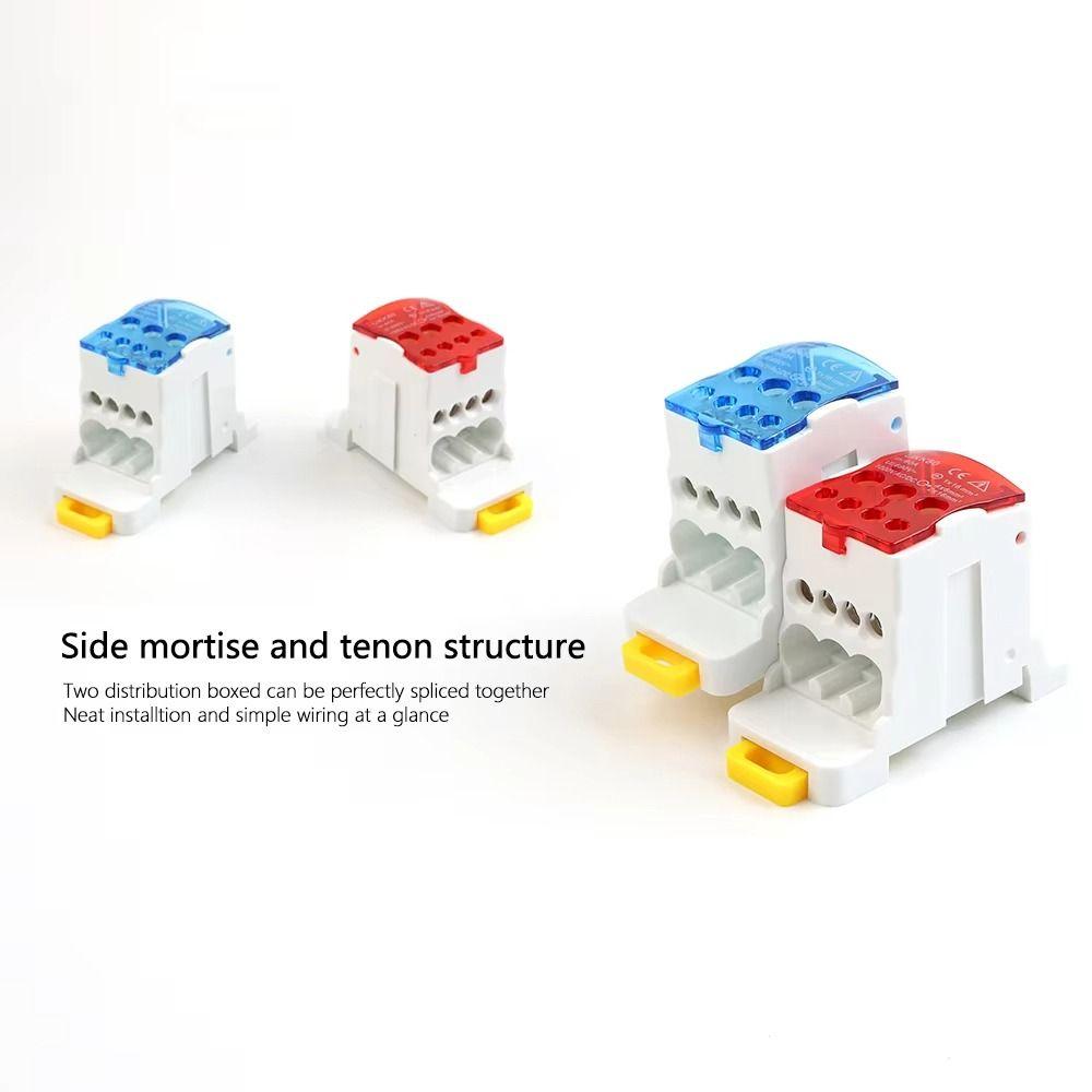 1Pcs Junction Din Wire Connector One In Several Out Terminal Block New UKK-80A Splitter Box