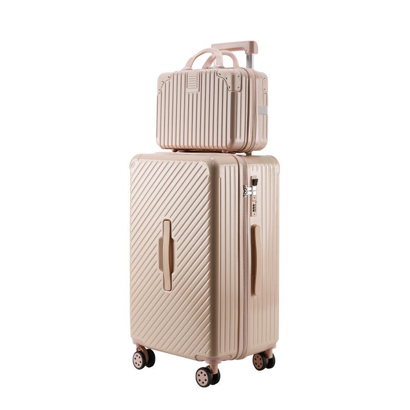 Sturdy 5-Wheel Lightweight Suitcase with Large Capacity & Combination Lock