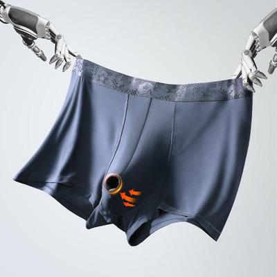 Men's Foreskin Separation Boxer Shorts with Scrotum Support - Comfortable and Durable Four-Corner Design.