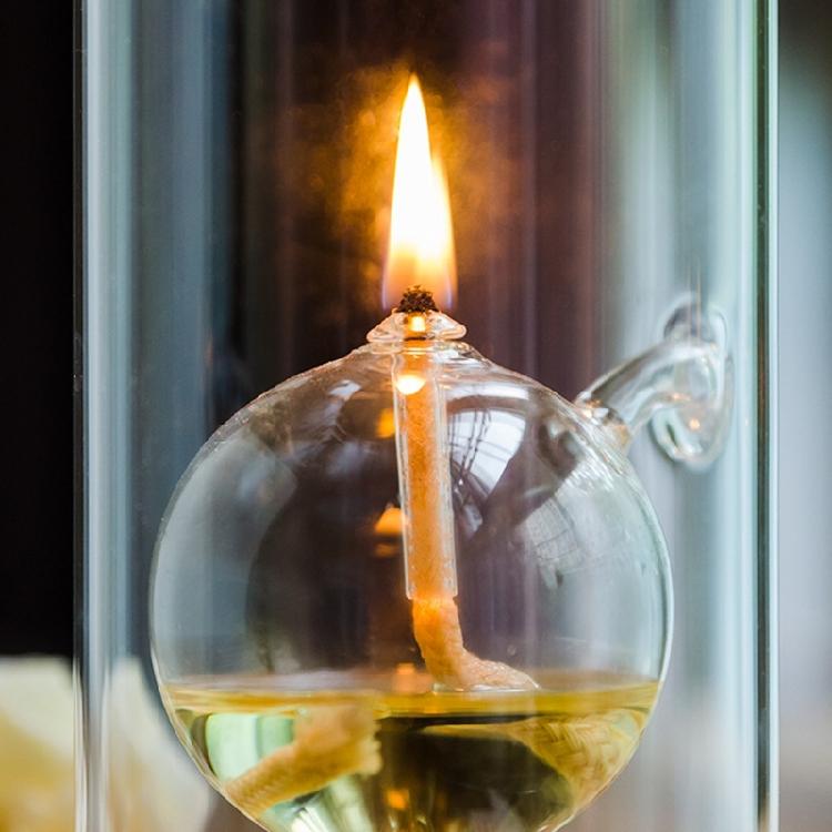Fuels Refillable Glass Oil Candle Tornados Styles Candle Holders Outdoor/Indoor Lantern Dining,Emergency Lighting