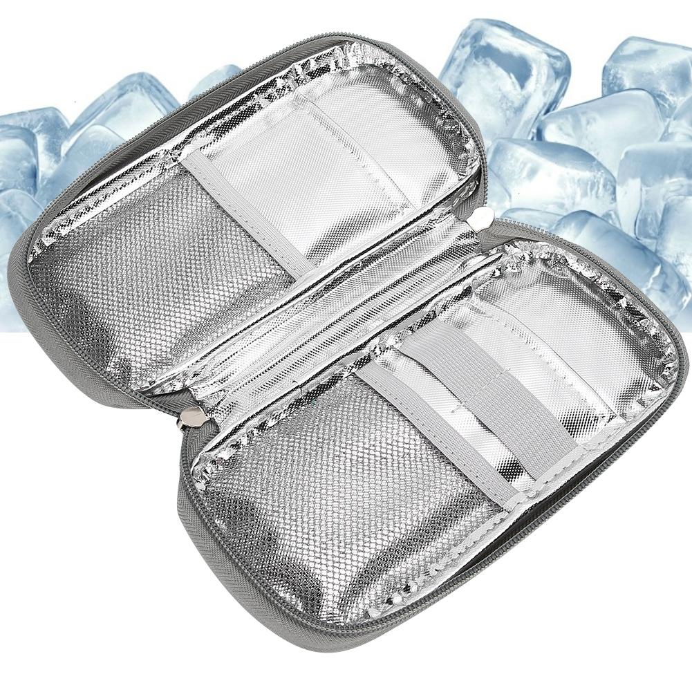 Portable Insulin Cold Storage Bag Medicines Refrigerated Cool Bag for Patient CareGreen