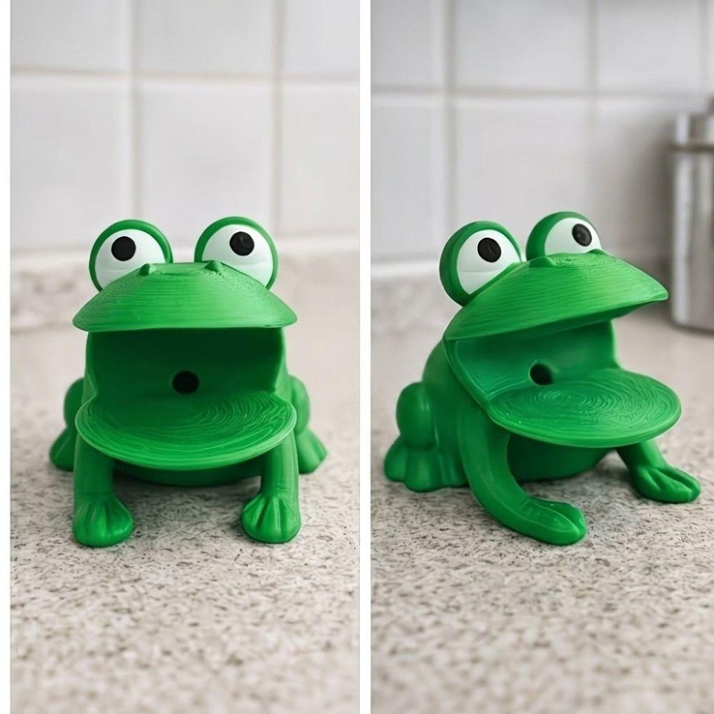 Großmaul Frosch Froschförmiges Schwammaufbewahrungsregal für Küchenarbeitsplatte