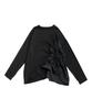 Antiqua Shirred Cut and One Size Black Women's Top, Sewn, PA-03700, 05,