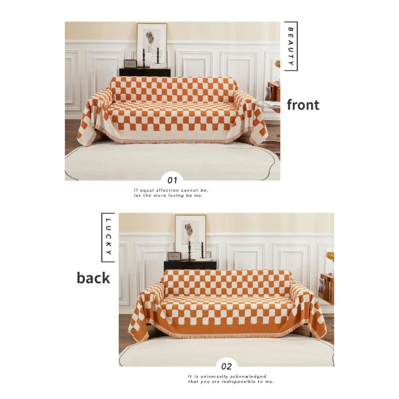 Modern Simple Chenille Sofa Cover Anti-cat Scratch Universal Four Seasons Sofa Towel Ins Style Blanket