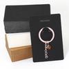 100pcs 6x9cm Keychain Packing Cards Kraft Paper Card with Bags for Keychain Display Cardboard Keyring Retail Prices Tags