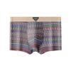 Ethnic Style Men's Pure Cotton Boxer Briefs - Comfortable, Breathable, Mid-Rise Trunks In American Light Luxury Design