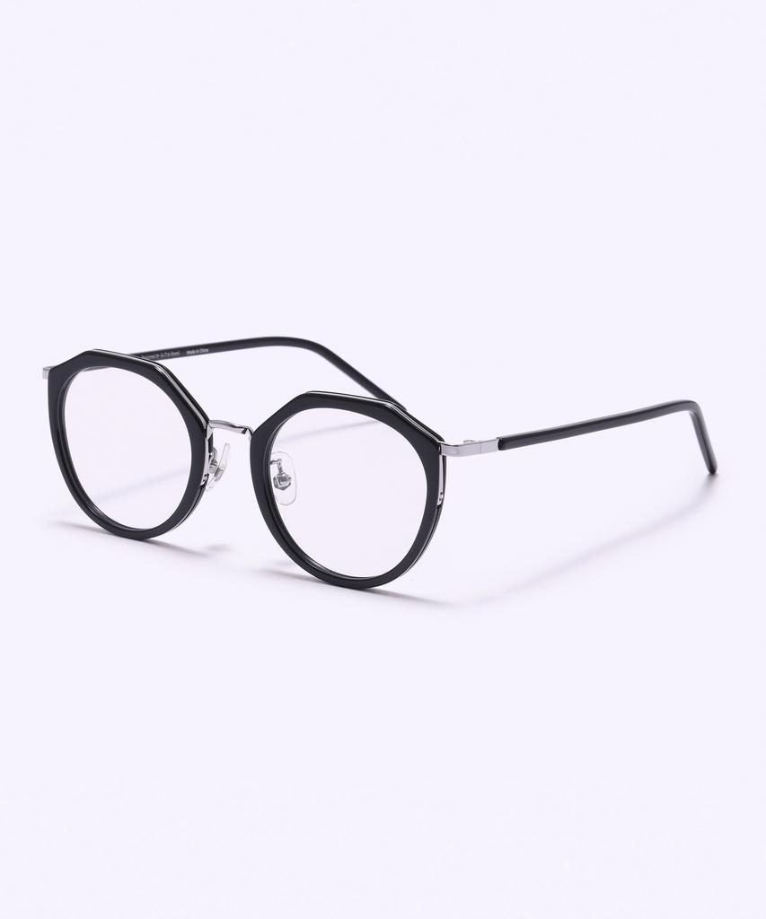 Alloaiweeo [Silverbite] Sbg9603 0911G Margaret Soltex Black Eyeglass Frame Blue Light Lens Selection