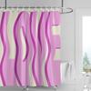Ins Style Bathroom Soft Cloth Shower Curtain Abstract Geometric Pattern Design Waterproof Bathroom Door Curtain Decoration