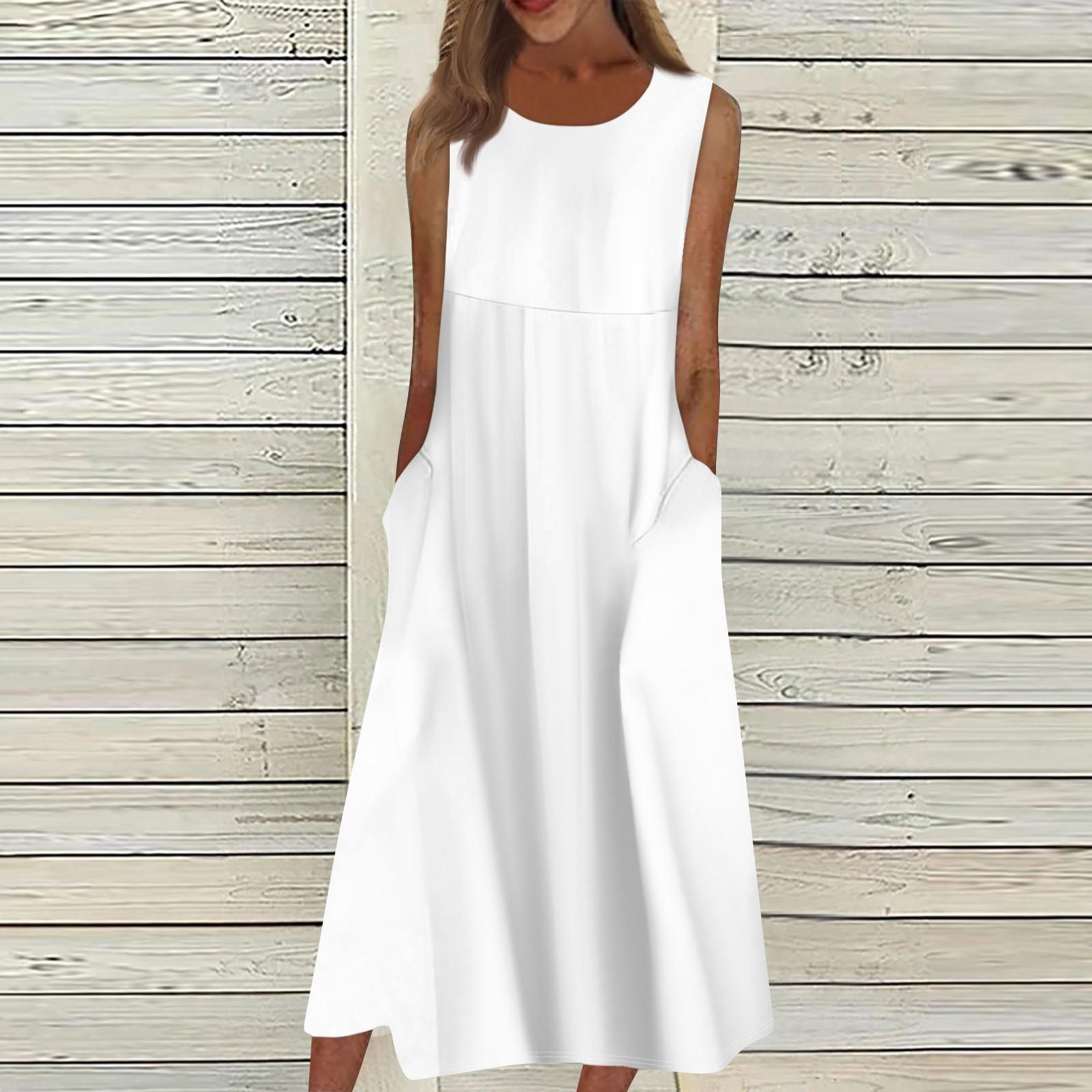 Жен. Повседневные платья с принтом Круглый вырез Классический Классический На открытом — фото 6