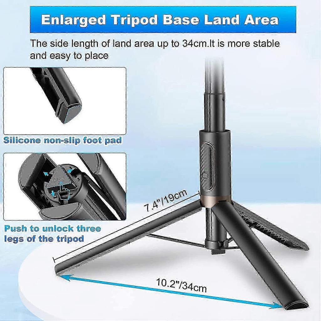 60" Cell Phone Selfie Stick Tripod,smartphone Tripod Stand All-in-one 4\'-7\' | Fruugo At