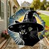 Spooky Witch Cat Umbrella: Automatic Opening & Closing, Outdoor Protection, Travel Accessory, Lightweight & Durable