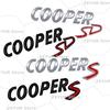 Metal COOPER SD Emblem Car Sticker Letter Badge Body Rear End Trunk Decor For Mini Cooper S R60 R52 R53 R55 R56 F54 F55 F56 F60