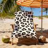 Leopard Print Beach Towel, Super Quick Dry Lightweight Portable High Absorbent for Shower Vacation Festival Unisex Gift