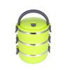 Round 3 Layer Durable Stainless Steel Lunch Box Bento Picnic Food Container