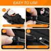 9Pcs Universal Zipper Repair Kit Quick Instant Detachable Zipper Head Replacement Zipper Slider Pull for Jacket Bags Coat Free Sewing