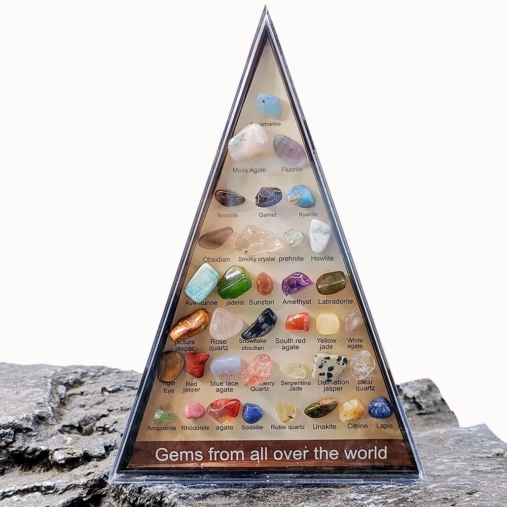 Gemstones Natural Crystal Rock Collection 36 Ore Raw Stone Ornament  Teaching Specimen