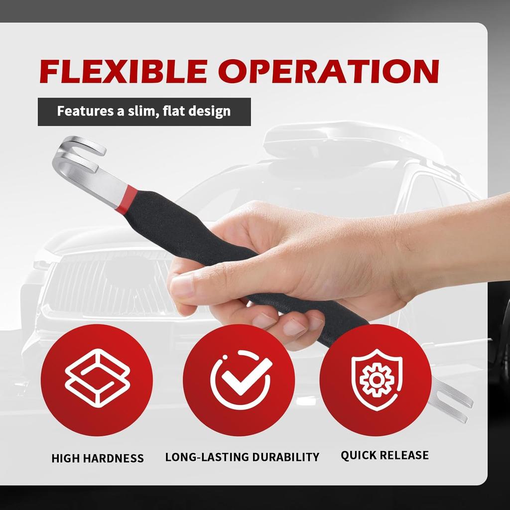 Automotive Electrical Terminal Connector Separator Removal Tool,2-In-1 Straight & Bent Head Electrical Disconnect Pliers With Non-Slip Grip,Durable