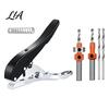 Woodworking Hole Puncher Single Puncher, Adjustable 3 in 1 Edge Tool, Professional Wood Drill Guide Precision Drilling Handheld Punching