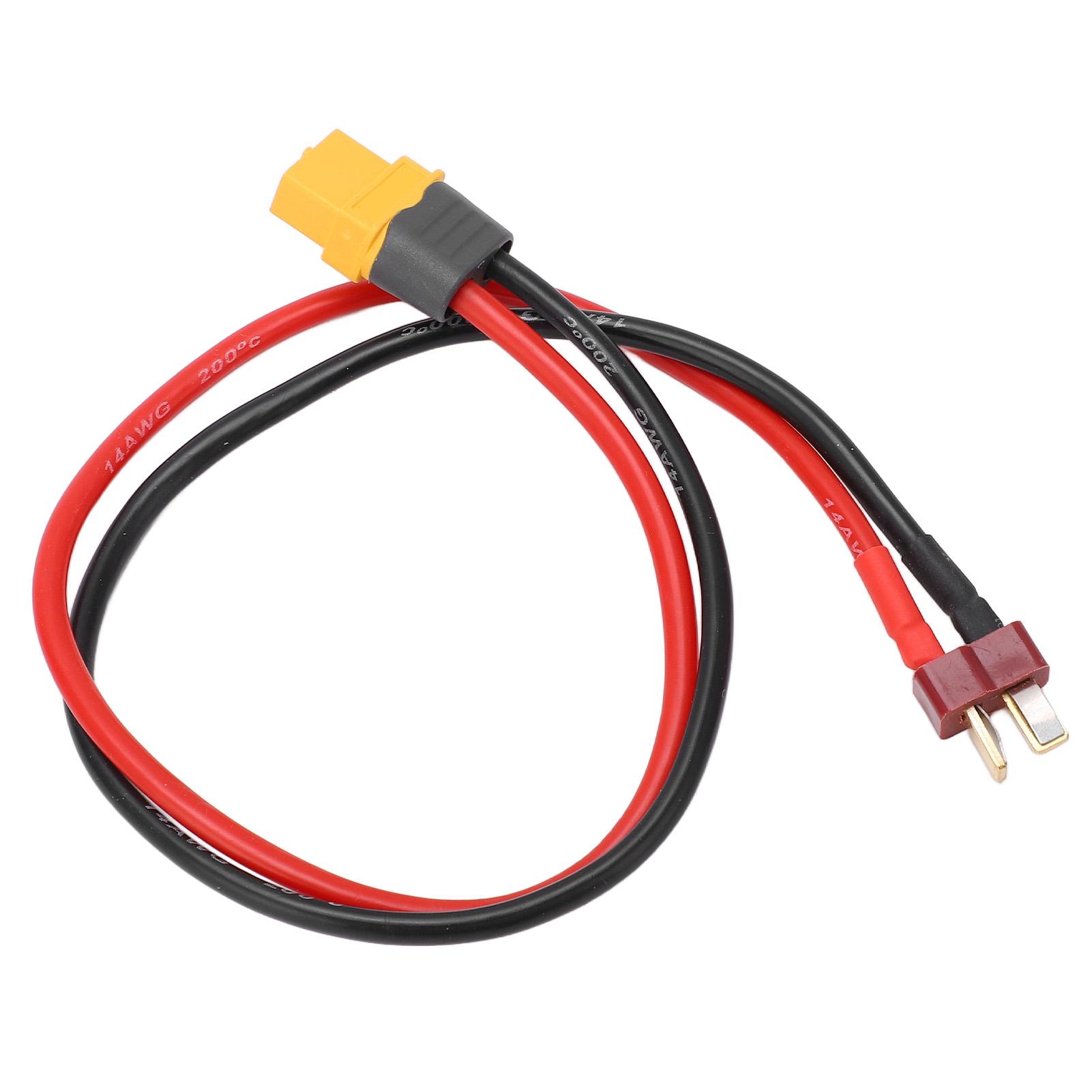 

XT60 Female to T Plug Male Connector Cable 14AWG RC Adapter Lead for Remote Control Car Drone