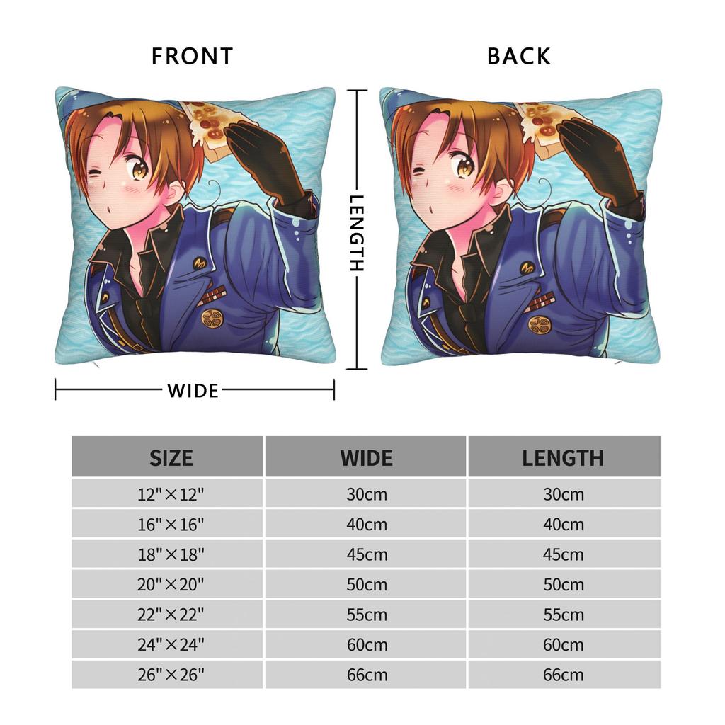 APH Hetalia Anime Pillow Case Comfy Pillow Cover Morden Cushion Cover For Sofa Home Decor