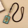Tibetan Thangka Necklace Ebony Buddha Pendant Men's and Women's Long Simple Sweater Chain Retro Accessories