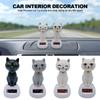 Cute Car Interior Solar Dancing Toy Solar Powered for Baby Child Gifts Swinging Animals Dashboard Ornament Auto Home Decoration