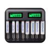 Multifunkční nabíječka 8 slotů LCD displej USB chytrá nabíječka baterií pro AA AAA SC velikost CD dobíjecí baterie 1,2V Ni-MH Ni-CD Rychlá nabíječka