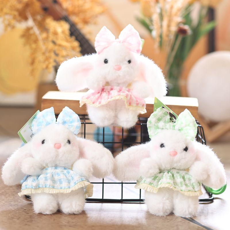 Cute Bunny Plush Keychain With Bow Tie For Girls And Kids