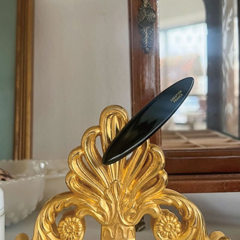 

objet213 Brown Mood Canoe Hair Clip 3. Leopard