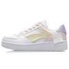 New LiNing Anti Slip And Wear Resistant Lightweight Low Top Skateboard Shoes Women's Yellow White Pink AGCQ378-7