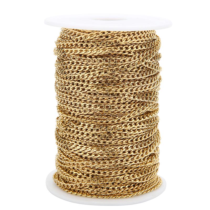 2meters Stainless Steel Link Box Ball Bead Chains Bulk Metal Necklace Bracelet Chains Lot Jewelry Making Supplies Accessories