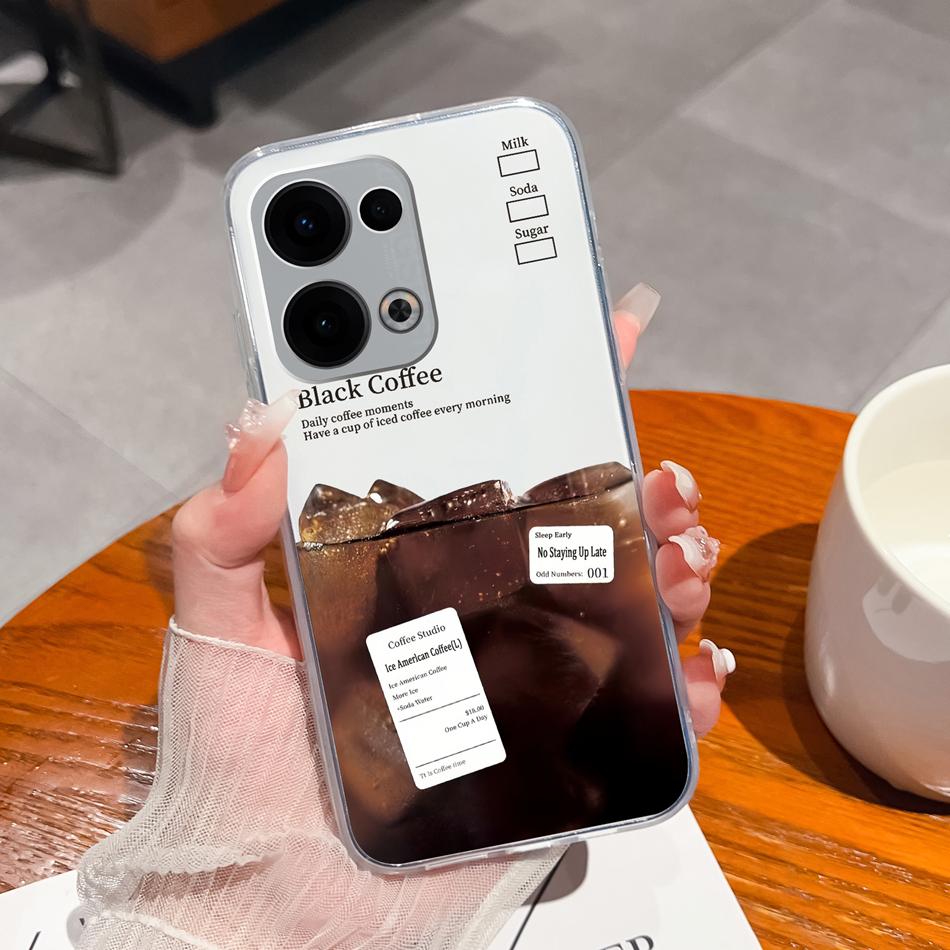 For Oppo Reno 13 Pro Case Creative Clear Soft Back Cover For Oppo Reno13 Pro 13Pro 5G TPU Slim Silicone Anti Drop Phone Cases