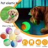Glow Dog Ball Squeaky Dog Toy Ball, Dog Rubber Ball Toys for Small and Medium Dogs, Durable Dog Fetch Toys Puppy Chew Toys