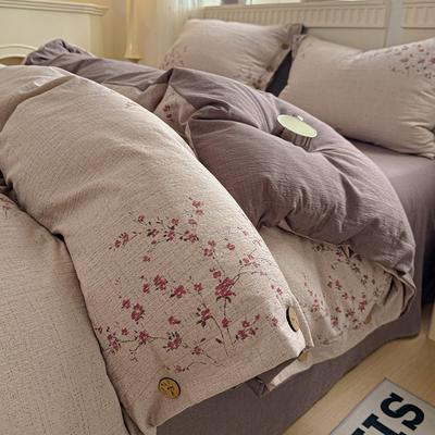 Housse de couette matelassée florale vintage en pur coton, douce, respirante, toute en coton, pour une décoration de maison douillette
