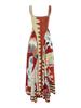 2025 Trendy Printed Linen Patchwork Dress - European & American Style