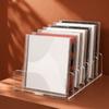 Caixa Organizadora de Discos de CD com 7 Compartimentos Suporte Universal para Celular Prateleira Premium para Exibição de CDs Suporte de Exibição