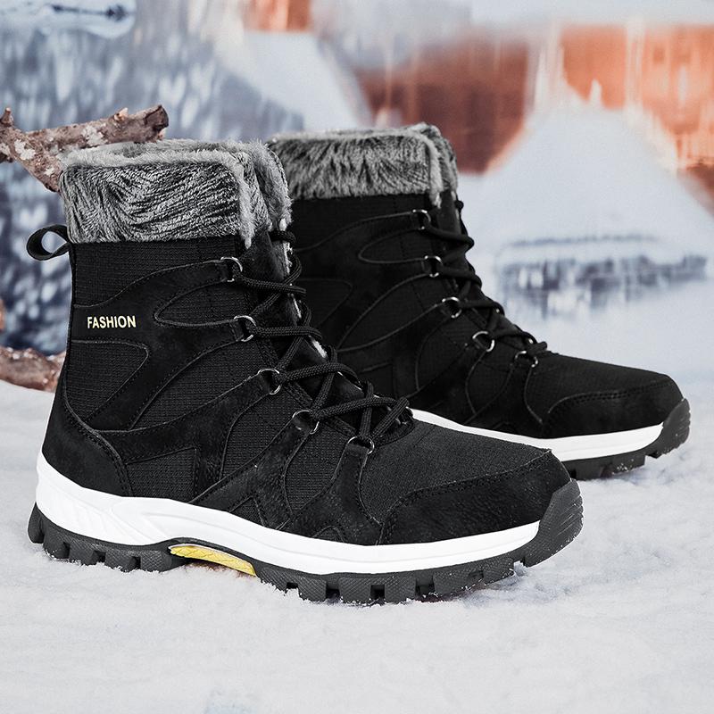 Ghete de iarnă Impermeabile Exterior Ghete pentru bărbați Glezne Ghete de zăpadă Înalte Ghete de iarnă pentru bărbați