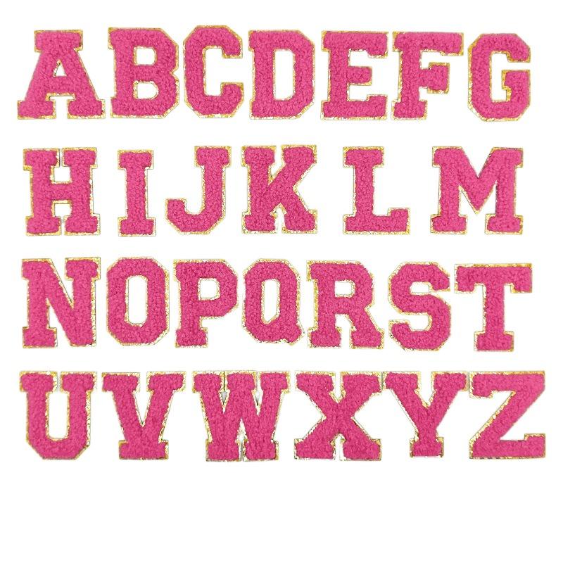 

26pcs A~Z English Letter Clothes Stickers Patch Stickers Alphabet Adhesive Fabric Stickers Towel Embroidered DIY Fabric Applique розы красного