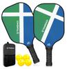 TOMSHOO Pickleball Paddle 2 4 Piece Set USAPA Approved Lightweight Fiberglass Includes 8 Pickleballs One Sling Bag Suitable Women Men Beginner Gift