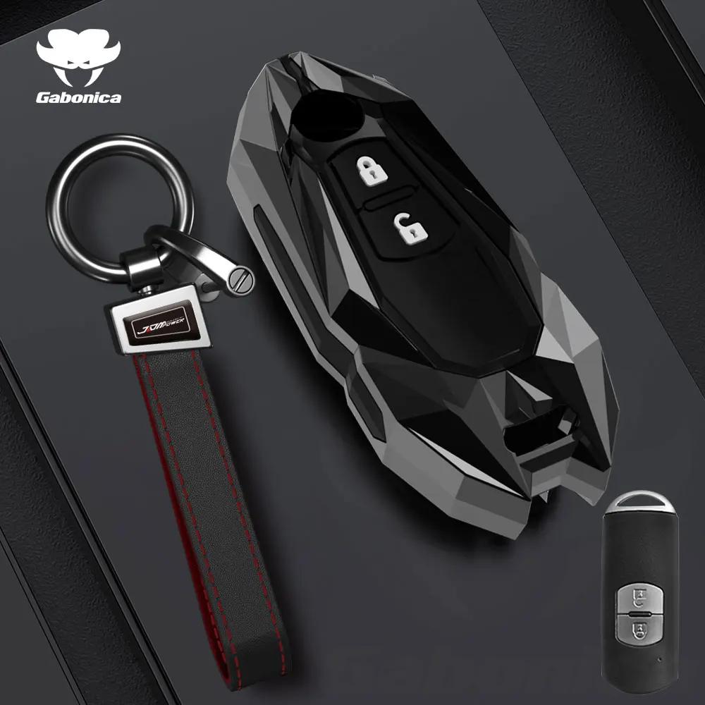 Key Case for Car New 2 3 Buttons Zinc alloy Car Key Fob Case Cover For Mazda 2 3 6 Atenza Axela Demio CX30 CX-4 CX-5 CX5 CX-3 C