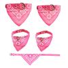 Yousheng Pet Saliva Towel Ethnic Style Print Triangle Neckerchief Bib Fabric Adjustable Bandana Collar for Puppy Dogs Cats Pet Accessories