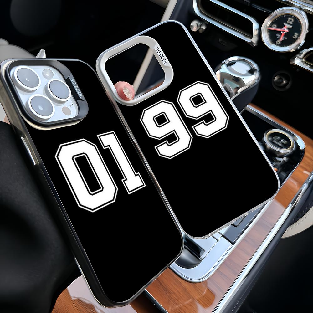 Number Football Phone Case For IPhone 16 15 14 13 12 11 Pro Max X XR XSMAX 8 7 Plus Matte Shockproof Back Cover