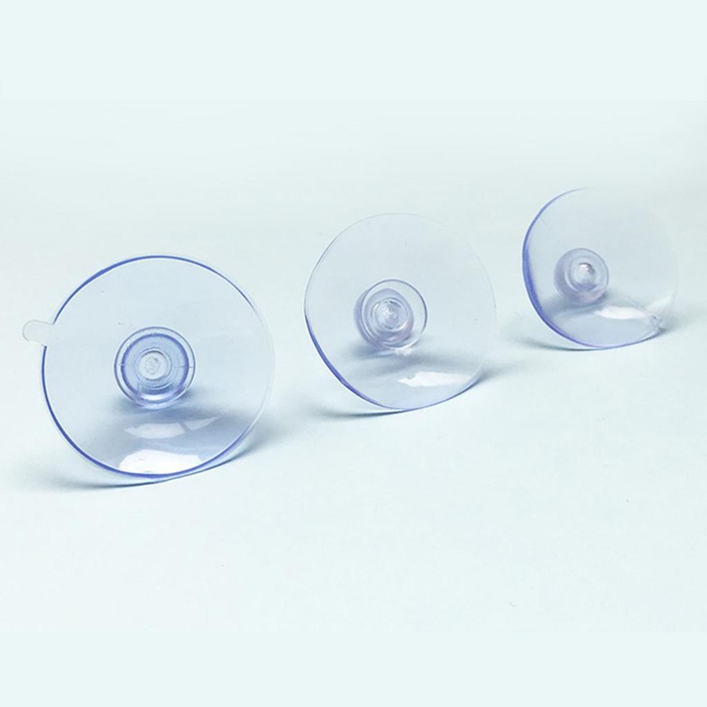 10Pcs 20/30/40mm Transparent Mushroom Head Sucker PVC Fish Tank Glass Sucker Perforated Clear Suction Cups Window Decor