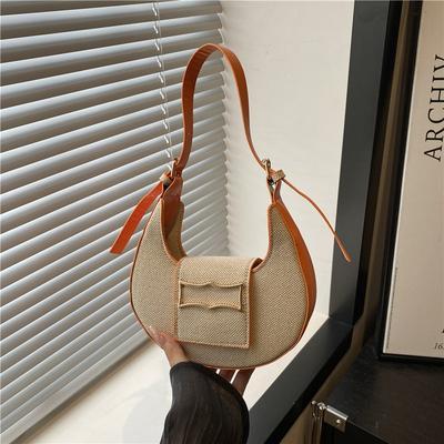 Neue Tasche Damen trendige Mode Halbmond-Achseltasche, Nischen-Leichtluxus-Einschulter-Umhänge-Kleintasche