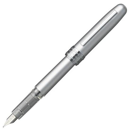 Platinum Fountain Pen Plaisir Medium Ice White PGB-1000B#3-3