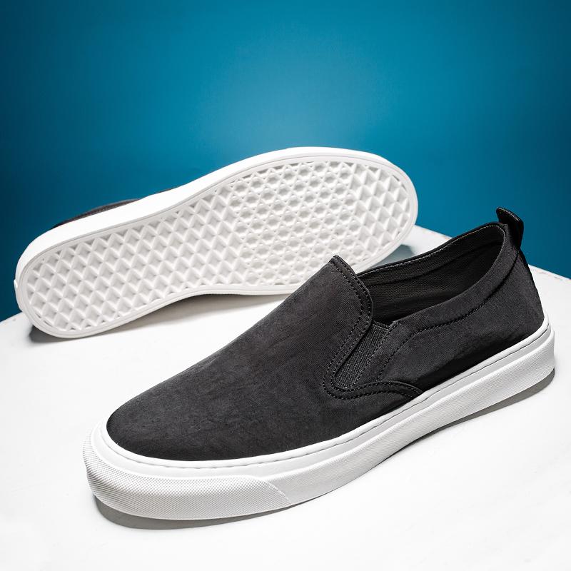 Men Vulcanized Shoes Lightweight Canvas Shoes New Fashion Mens Casual Shoes Breathable Walking Shoes Comfy Loafers Soft Sneakers