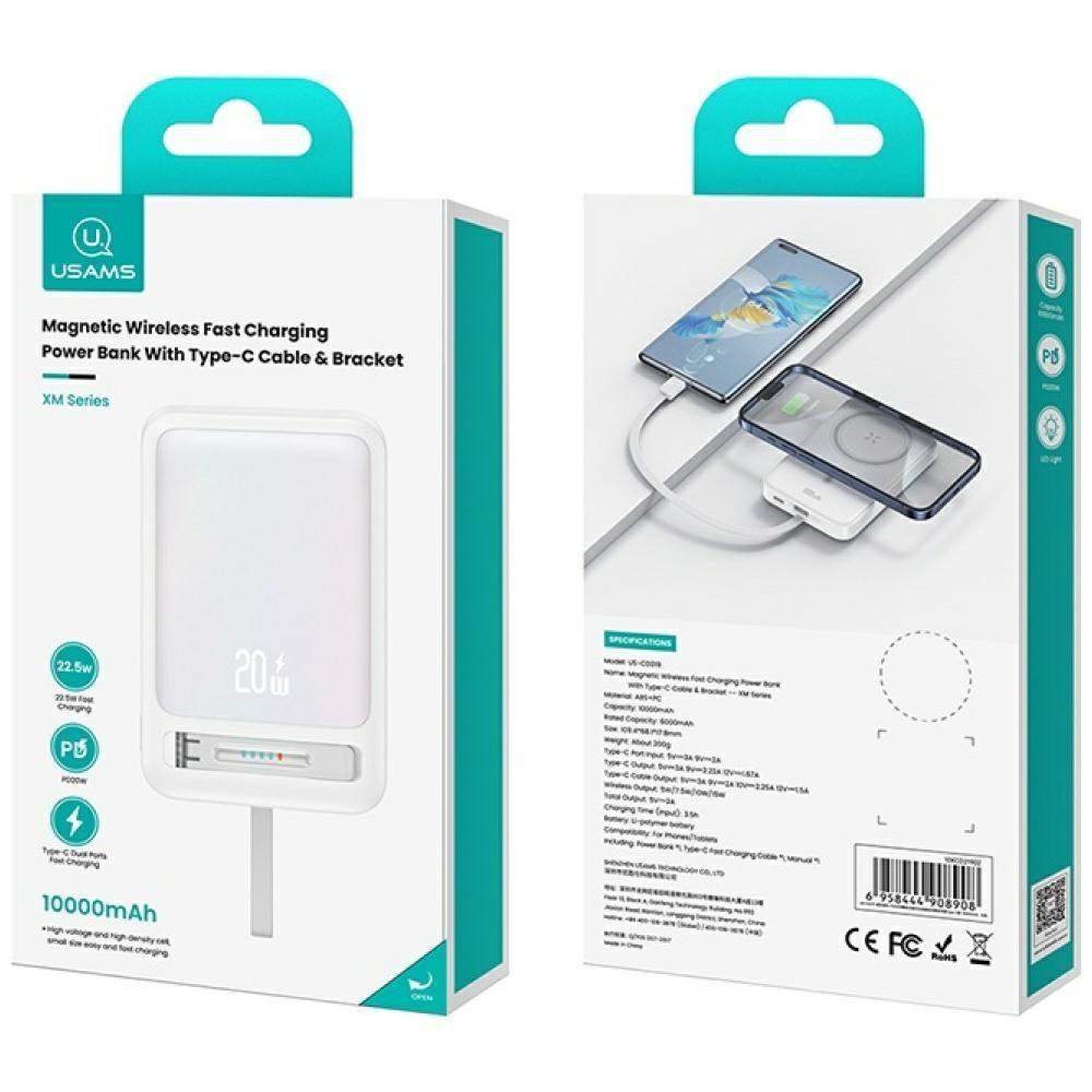 Powerbank do USAMS XM Series 10000mAh MagSafe Różowy